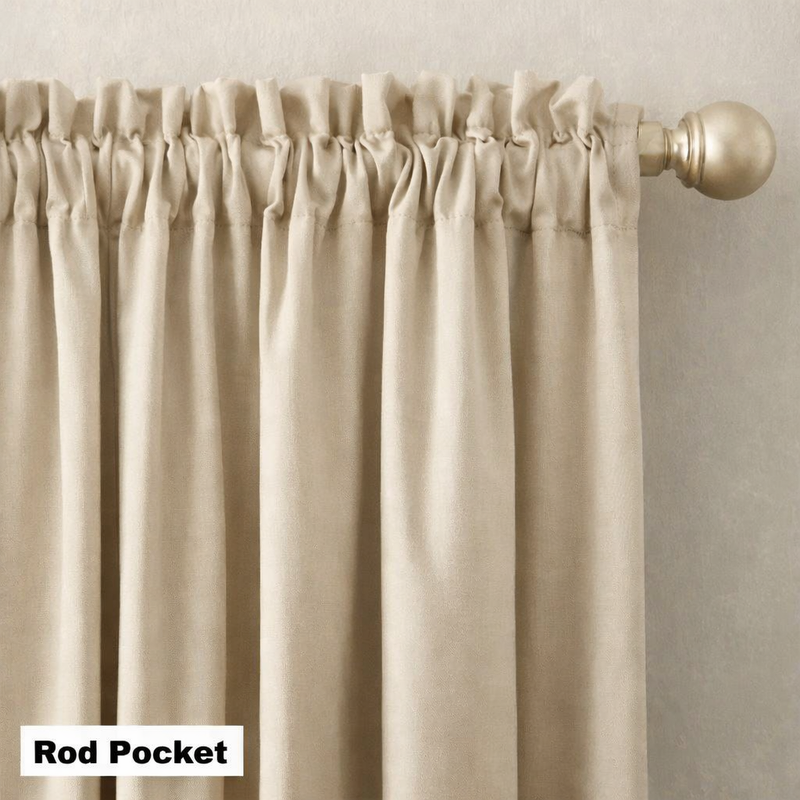 Anydrape Beige Luxury Retro Curtains – Modern Textured Drapes for Living Room, Bedroom & Dining Decor