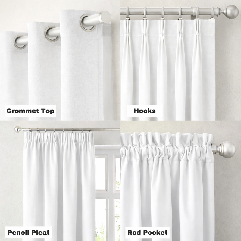 Anydrape White Luxury Retro Curtains – Modern Textured Drapes for Living Room, Bedroom & Dining Decor