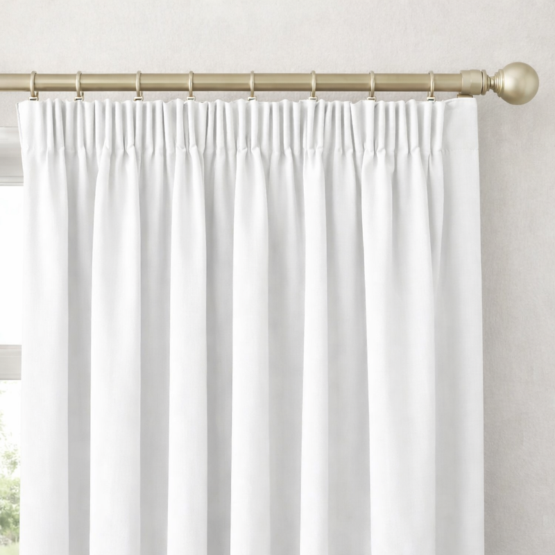 Anydrape White Luxury Retro Curtains – Modern Textured Drapes for Living Room, Bedroom & Dining Decor