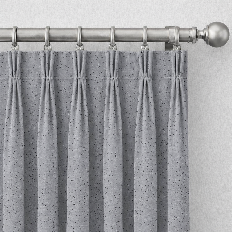 Anydrape Grey Luxury Retro Curtains – Modern Textured Drapes for Living Room, Bedroom & Dining Decor