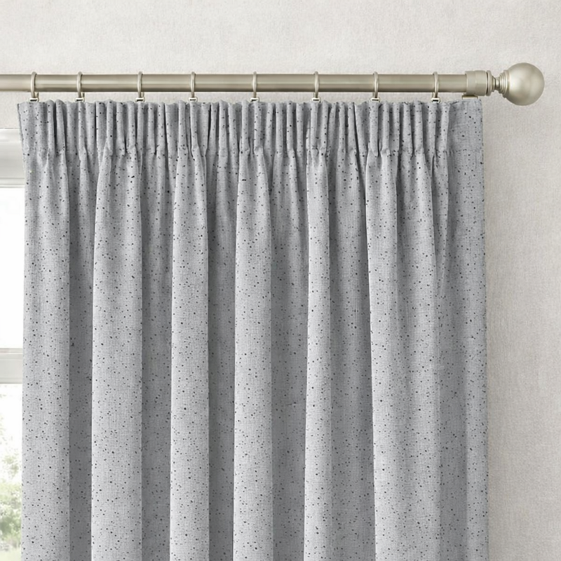Anydrape Grey Luxury Retro Curtains – Modern Textured Drapes for Living Room, Bedroom & Dining Decor