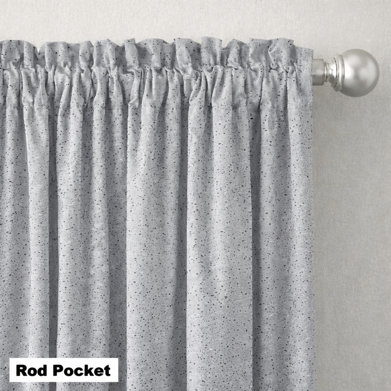 Anydrape Grey Luxury Retro Curtains – Modern Textured Drapes for Living Room, Bedroom & Dining Decor