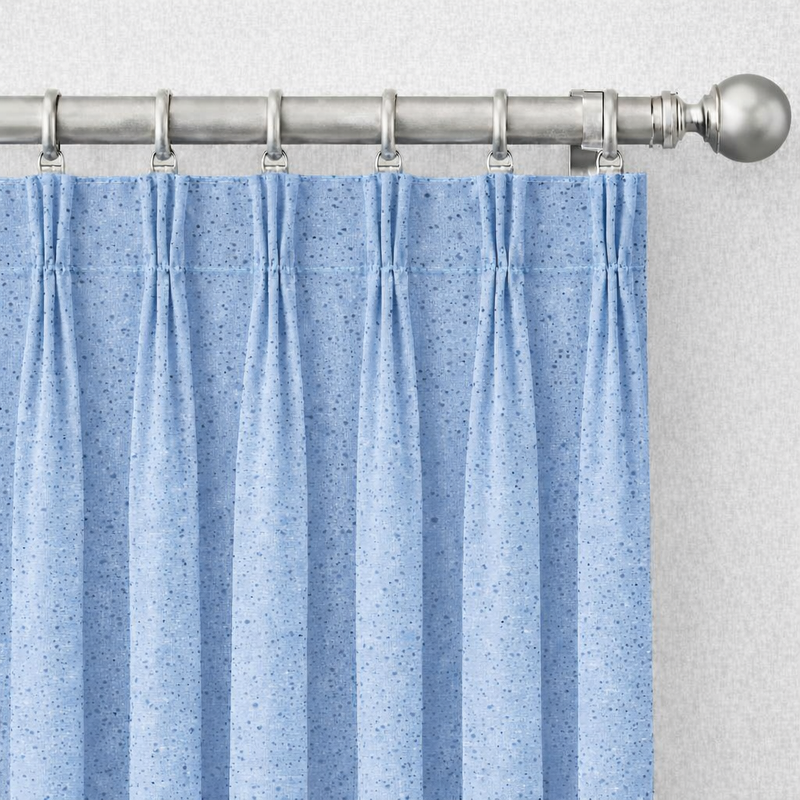 Anydrape Blue Luxury Retro Curtains – Modern Textured Drapes for Living Room, Bedroom & Dining Decor