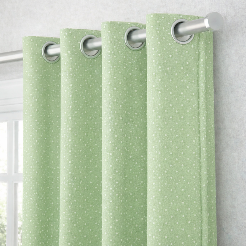 Anydrape Green Luxury Retro Curtains – Modern Textured Drapes for Living Room, Bedroom & Dining Decor