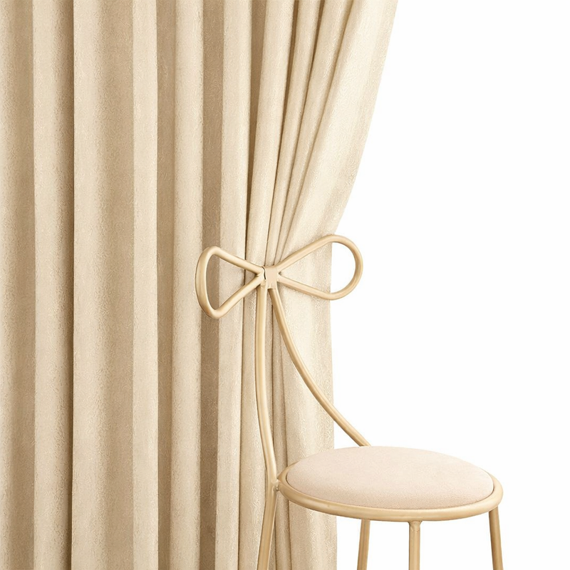 Anydrape Plain Beige Luxury Curtains – Modern Textured Drapes for Living Room, Bedroom & Dining Decor