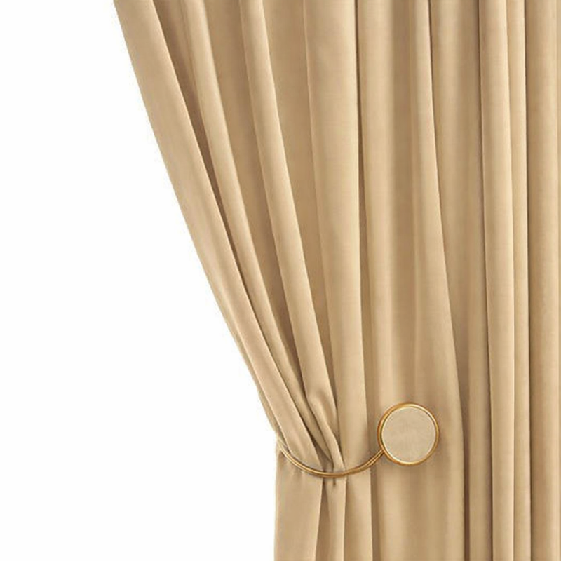 Anydrape Plain Beige Luxury Curtains – Modern Textured Drapes for Living Room, Bedroom & Dining Decor