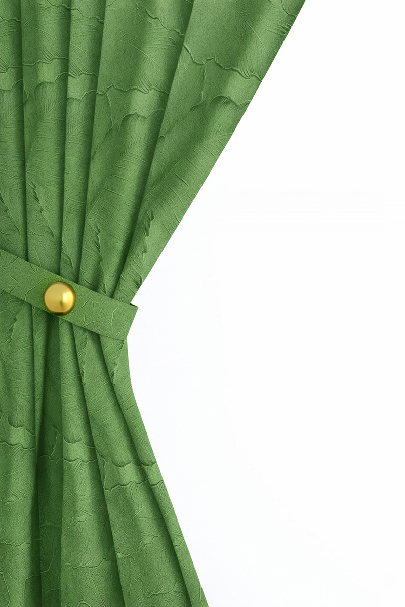 Anydrape Curtain Green 500cmx250cm 3D Leaves Luxury indo Blackout Home Curtain