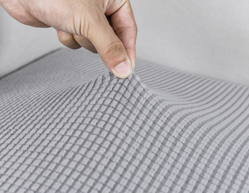 Anyhouz Pillowcase 45X45Cm Gray Polyester Thick Stretchable Cushion For Living Room