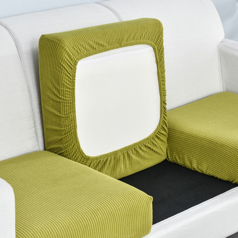 Anyseat Sofa Cover Green Polyester Thick Stretchable Cushion For Living Room 1Pc Back Cushion