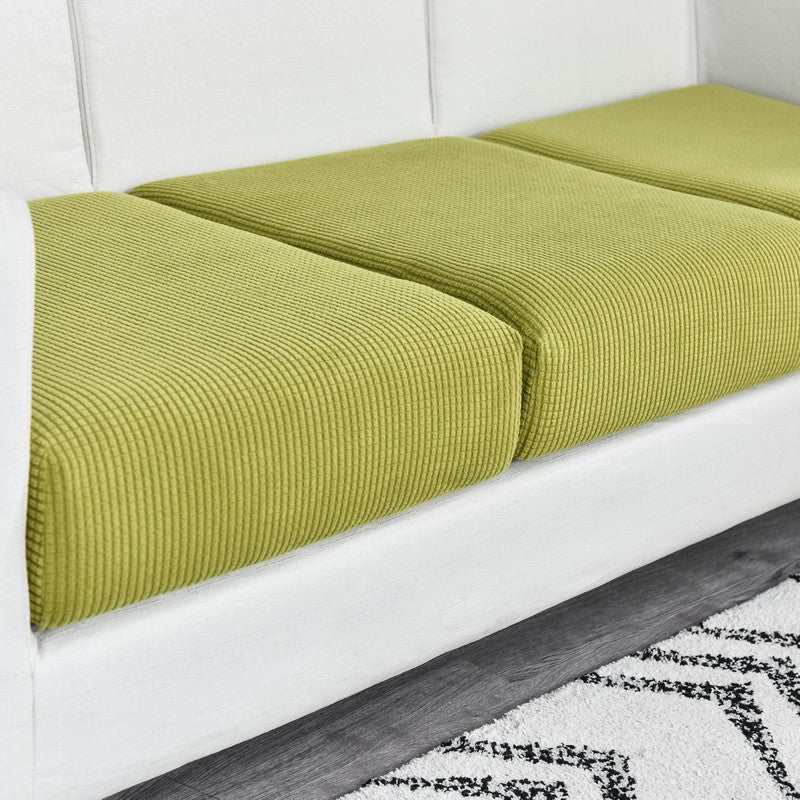 Anyseat Sofa Cover Green Polyester Thick Stretchable Cushion For Living Room 1Pc Back Cushion