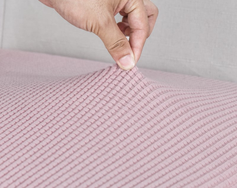 Anyhouz Sofa Cover Old Rose Polyester Thick Stretchable Cushion For Living Room 1Pc Back Cushion