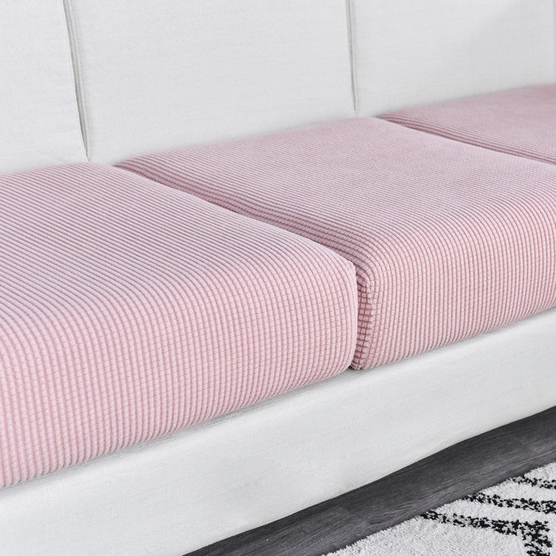 Anyhouz Sofa Cover Old Rose Polyester Thick Stretchable Cushion For Living Room 1Pc Back Cushion