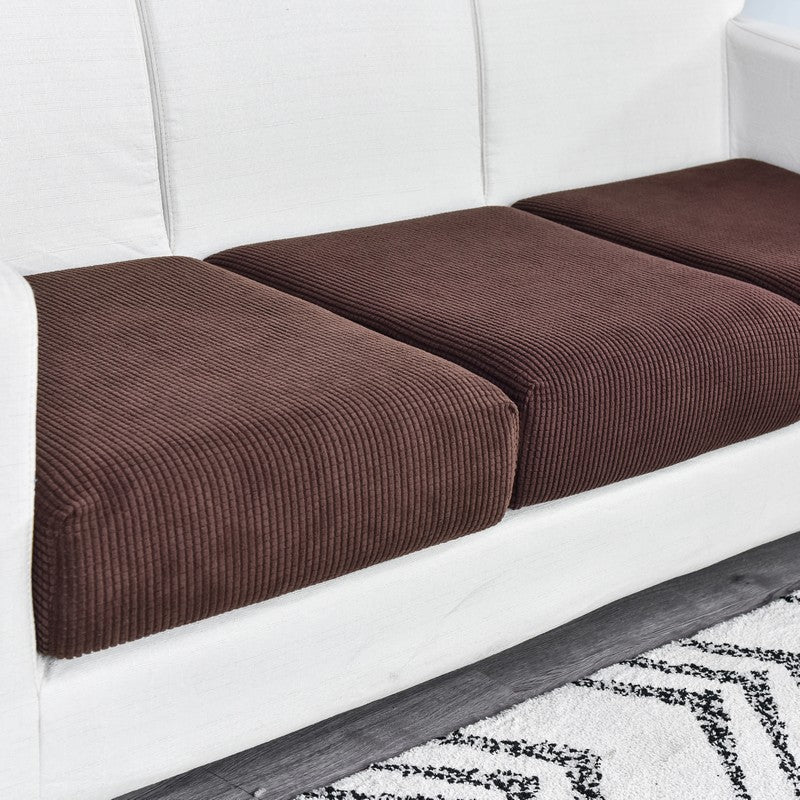 Anyseat Sofa Cover Coffee Polyester Thick Stretchable Cushion For Living Room 1Pc Back Cushion