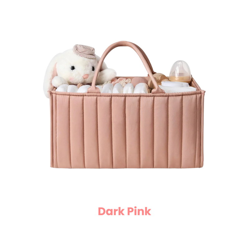 Anysort Mommy Diaper Bag Rectangular Line Pattern Basket Storage Stackers And Caddies Storage Organizer