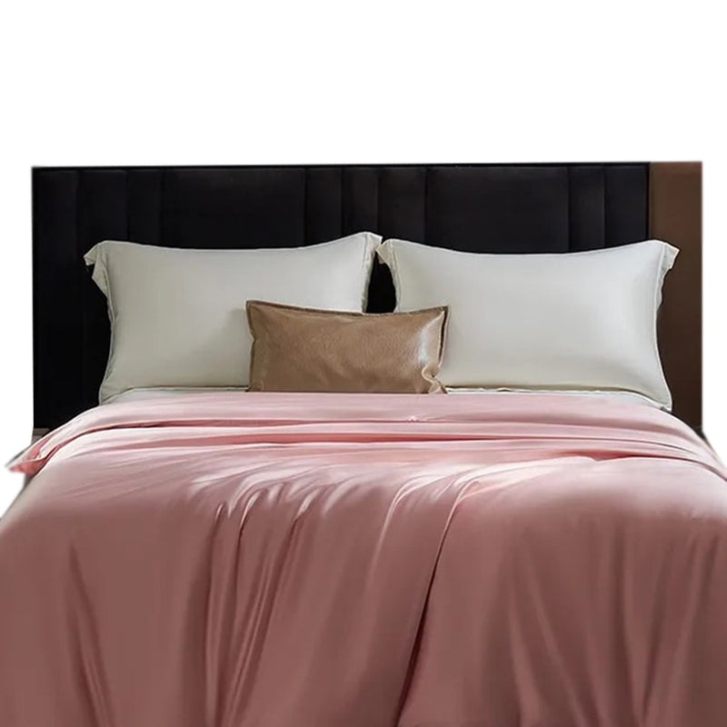 Anycozy Duvet Cover Pink Premium Soft Mulberry Silk Blanket Comforter 2000G
