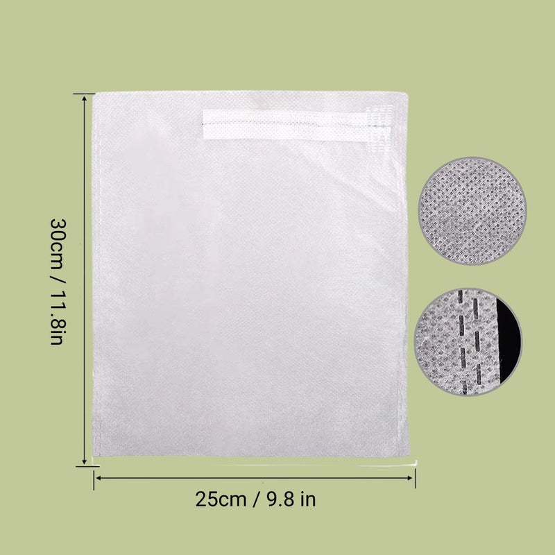 Anygreen Garden Mesh Bags White 100PCS 20x30cm Non Woven Fruit Protection Bags