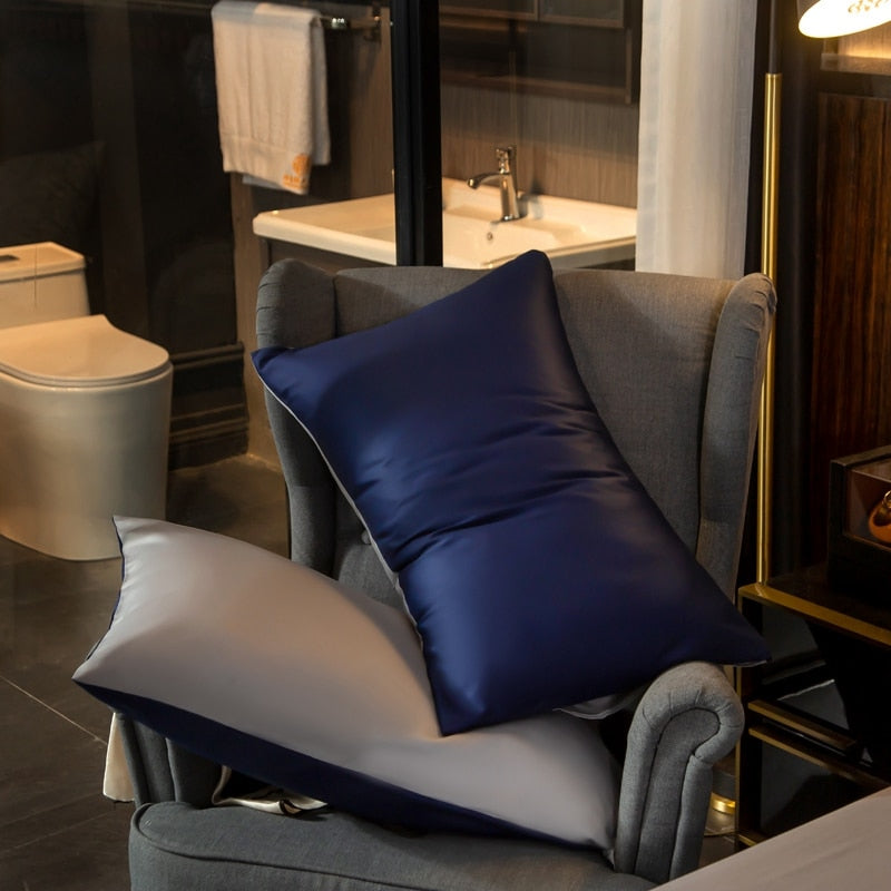 Anycozy Duvet Comforter Set Twin Navy Blue/ Light Grey Egyptian Cotton Thick Blanket Bedspread 6 Pcs Bed Set