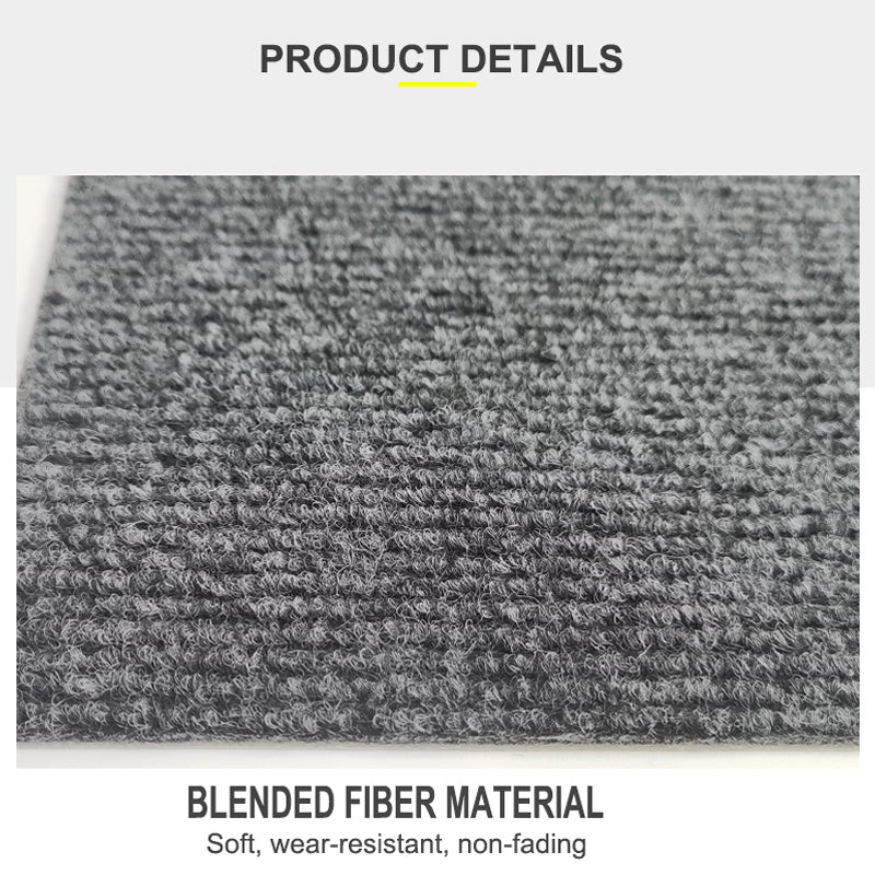 ANYHOUZ Splicing Mat Light Grey 30x30cm 12Pcs Removable Self-Priming Non Slip Patchwork Rugs Carpet Kids Playmat