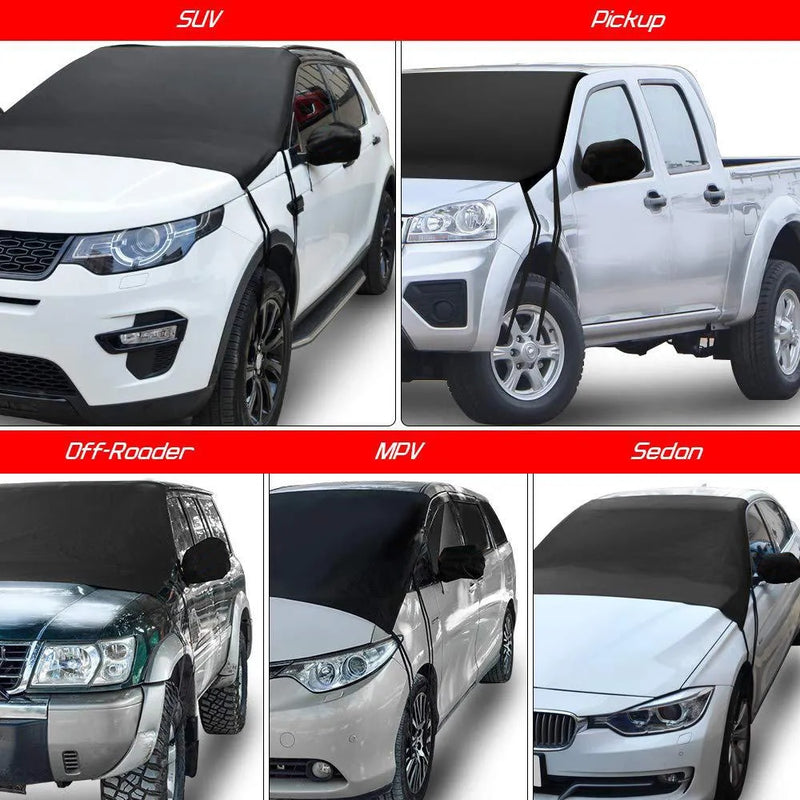 ANYPACK Car Front Windshield Cover Sun Shade Snow Car Cover Sunshield Dust Waterproof Protection Outdoor Exterior Protector