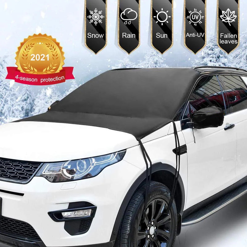 ANYPACK Car Front Windshield Cover Sun Shade Snow Car Cover Sunshield Dust Waterproof Protection Outdoor Exterior Protector