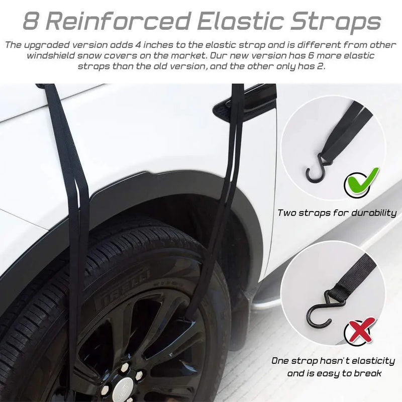 ANYPACK Car Front Windshield Cover Sun Shade Snow Car Cover Sunshield Dust Waterproof Protection Outdoor Exterior Protector