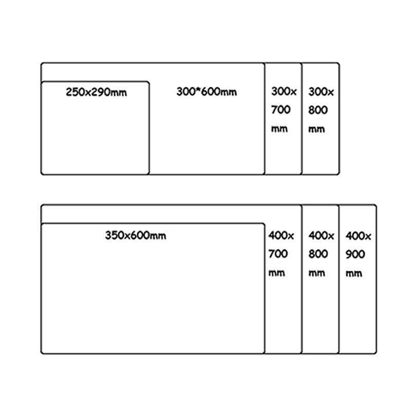 ANYMOB Mouse Pad Red Pink 290X250X2MM Minimalist Desk Gaming Laptop Desk Pad