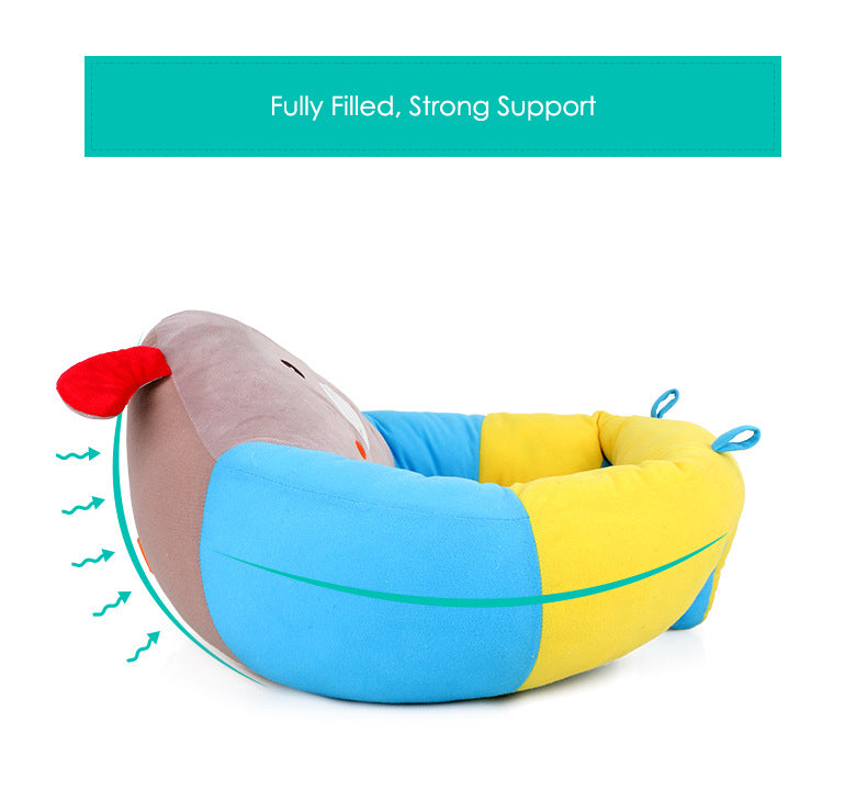 Anypillow Sofa Chair Bee Design With Cotton Filling Portable Support Seat Sitting Cushion Bean Bag