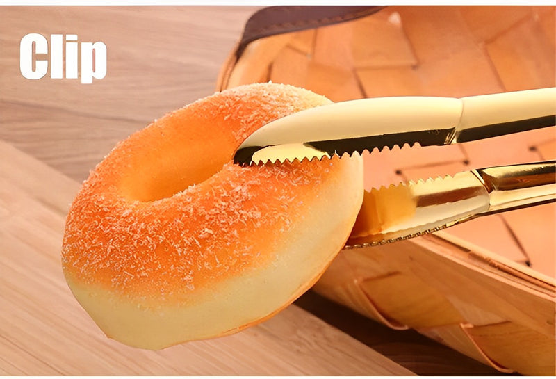 Anygleam Tong Red Ranbow 1pc Stainless Steel Clip Tableware for Salad, BBQ and Grill Party Accessory