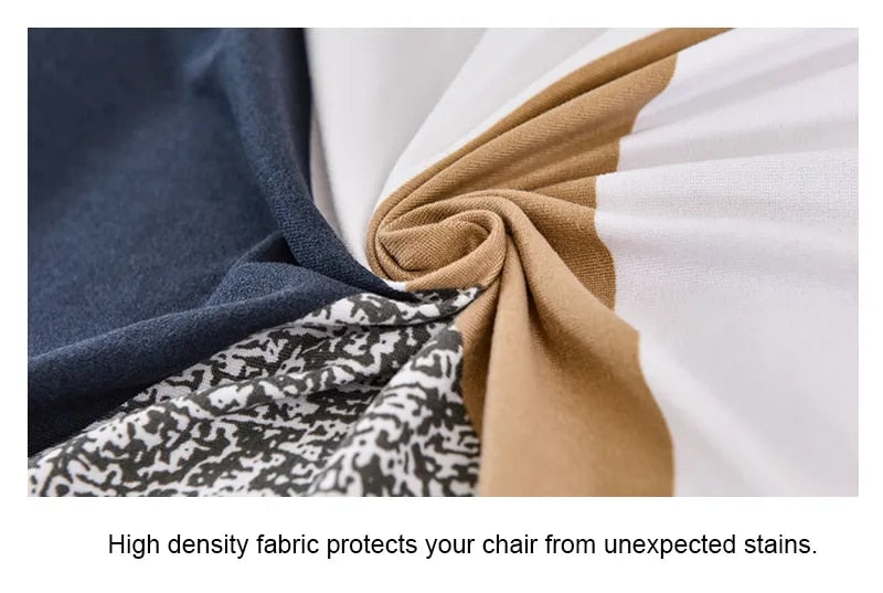 Anyseat Chair Cover Orange Leaf Design with Anti-Dirt and Elastic Material for Dining Room Kitchen Wedding Hotel Banquet Restaurant