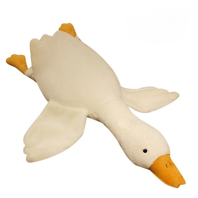 Anypillow Side Sleep Body Pillow Cute Huge White Goose Stuffed Animal Sleeping Pillow 90CM