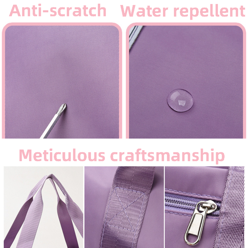 Anymom Mommy Diaper Bag Black Waterproof Handbag Expandable Size With Zipper