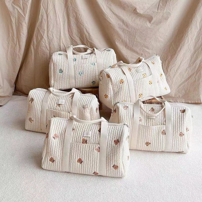 Anymom Mommy Diaper Bag Bear Design Travel Handbag Adjustable and Removable Strap Ins Style Mommy Shoulder Maternity Boston Cute Bags