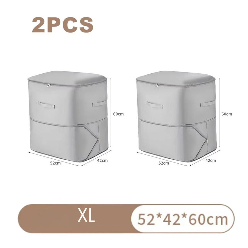 Anysort Storage Bag Set 2PCS XL Packing Cubes Ultra Space Saving Self Compression Quilt Organizer