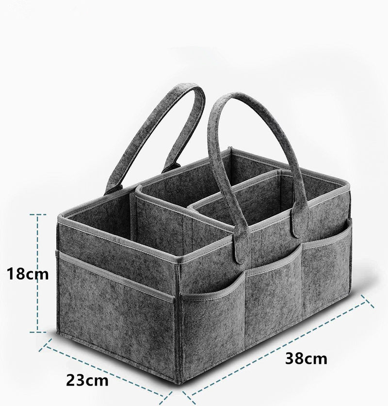 Anysort Mommy Diaper Bag Dark Grey Organizer Multifunctional Newborn Things Nursery Stackers and Caddies Pouch Large Storage