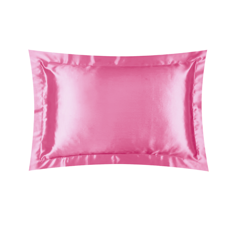 ANYHOUZ Pillowcase Pink Luxury Soft Natural Mulberry Silky Two Sided Satin Cover