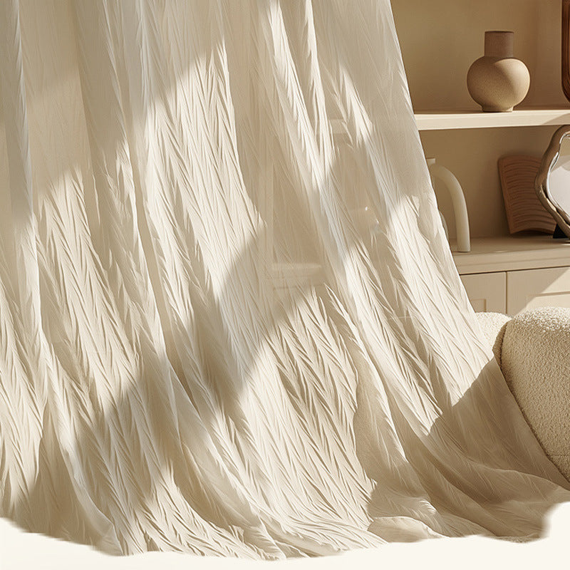 Anydrape Curtain White 300cmx250cm Sheer Transparent Line Window Home Curtain