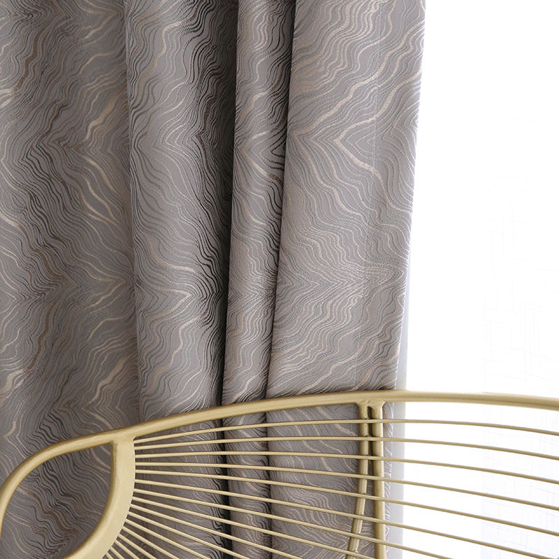 Anydrape Curtain Silver Gray 100cmx250cm  Fashion Luxury Curtains Window Decor