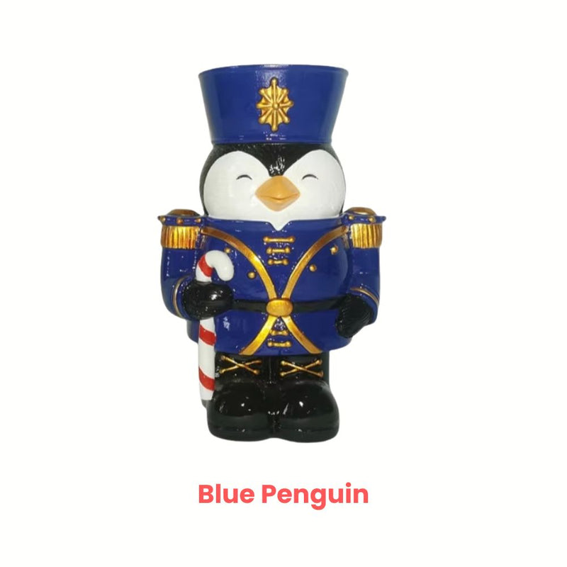 ANYDECO Candle Holder European Resin Soldier Figurine Christmas Decoration