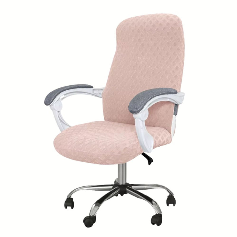 Anyseat Office Chair Cover Pink Waterproof Anti Dirt Stretchable Spandex Jacquard Slipcover