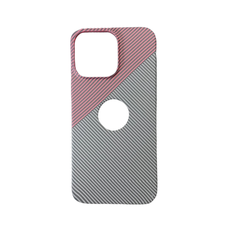 ANYMOB iPhone Case Black Red Slim Carbon Fiber Stylish Protective Mobile Cover