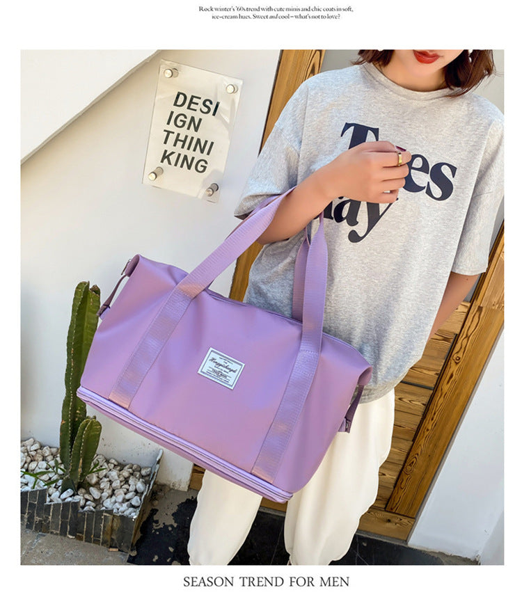 Anymom  Mommy Diaper Bag Pink Waterproof Handbag Expandable Size With Zipper