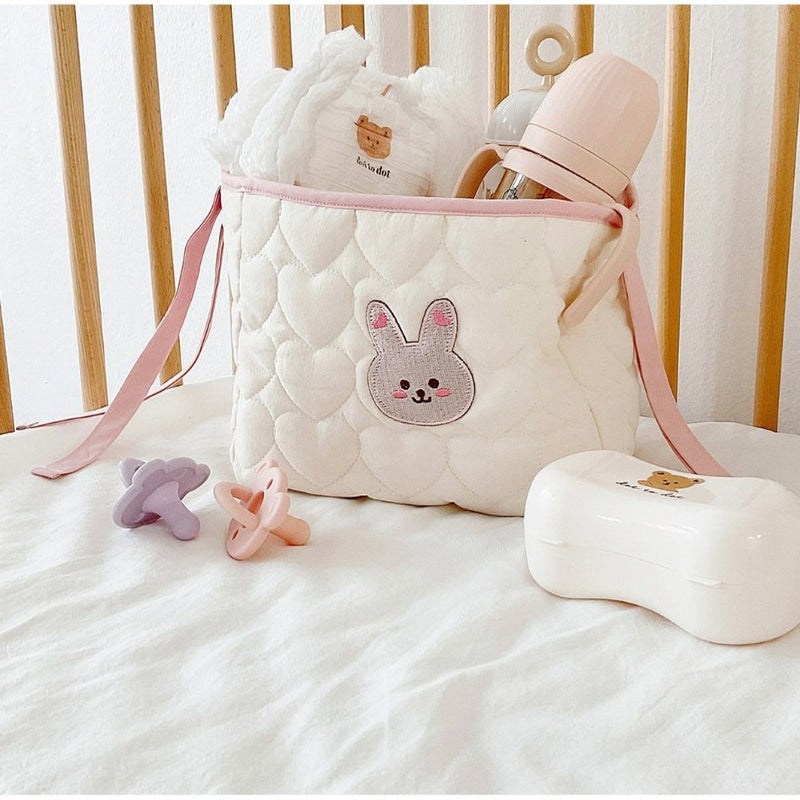Anysort Mommy Diaper Bag Rabbit Design Stroller Bag Maternity Organizer Open Storage Bag for Mommy