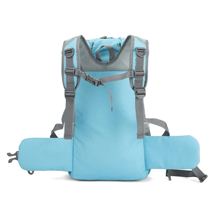 ANYWAGS Pet Carrier Gray Medium Size Travel Riding Carrying Backpack for Small Medium Dogs with Supply Pocket