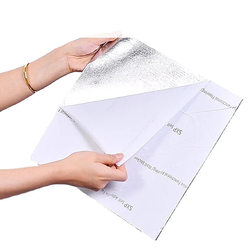 ANYHOUZ 10pcs Shell White Vinyl Floor Tile Self-Adhesive 3D Waterproof