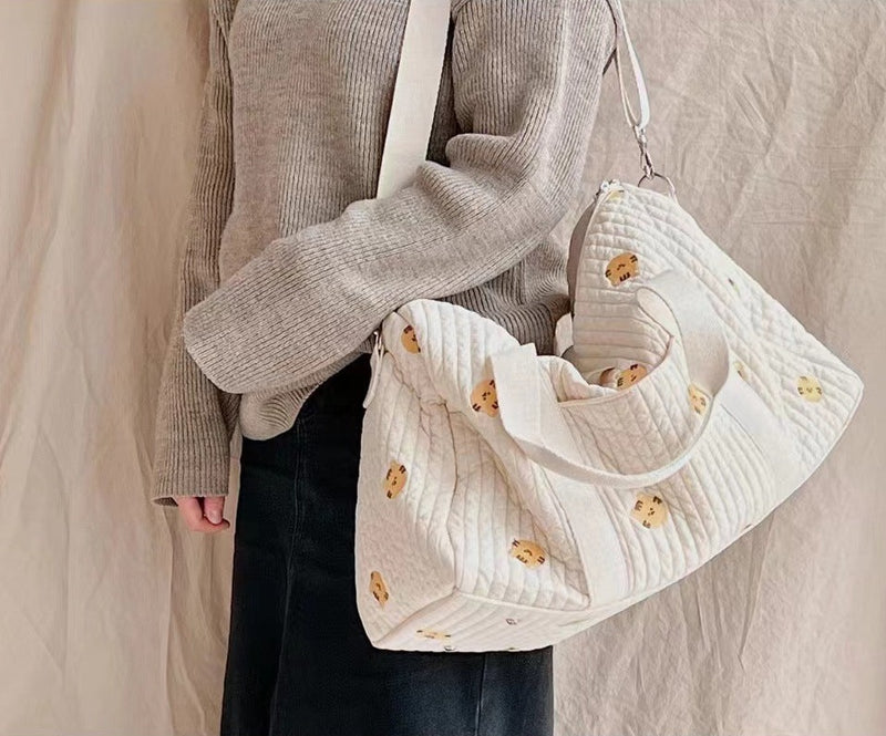 Anymom Mommy Diaper Bag Rabbit Design Travel Handbag Adjustable and Removable Strap Ins Style Mommy Shoulder Maternity Boston Cute Bags