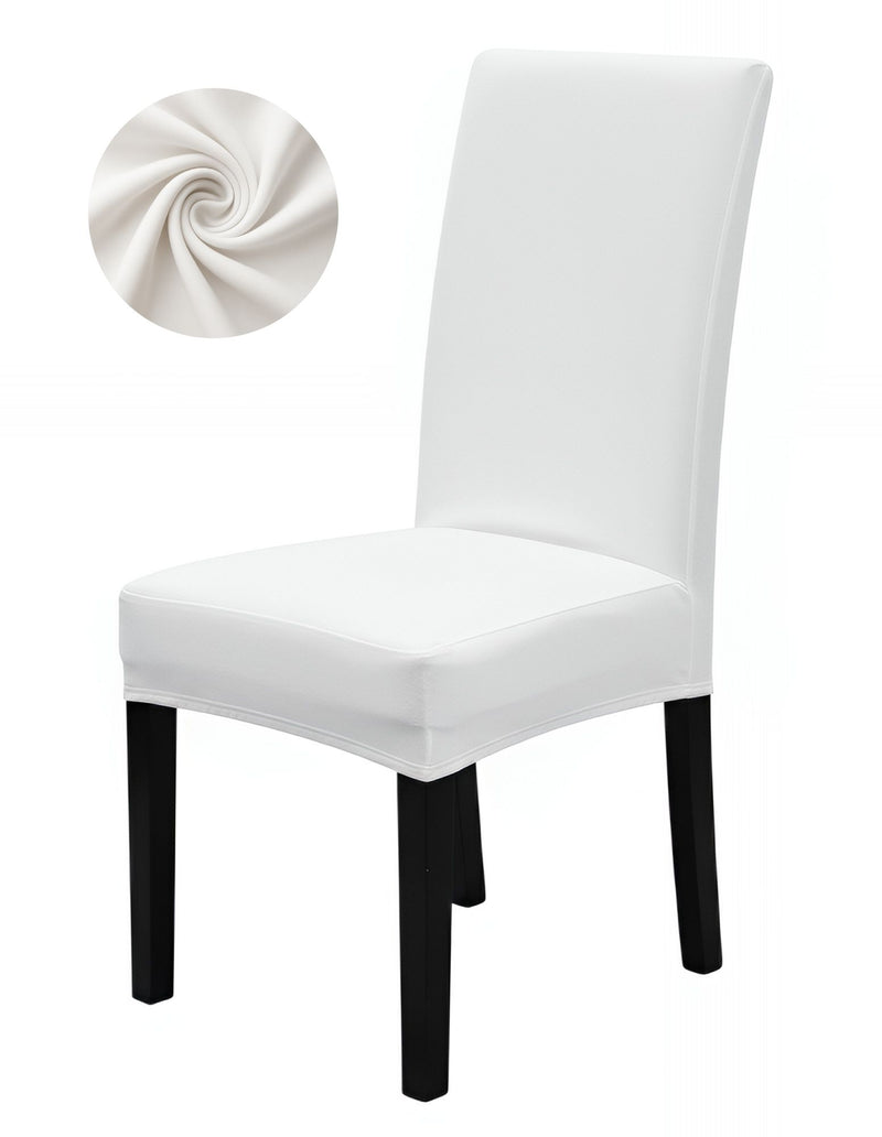 Anyseat White Chair Cover – Waterproof Elastic Slipcover with Anti‑Dirt Protection for Dining Room, Kitchen, Wedding, Hotel, Banquet & Restaurant