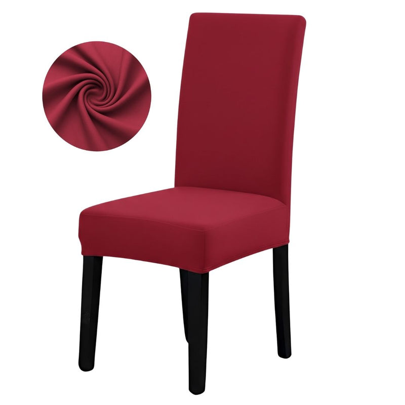 Anyseat Red Chair Cover – Waterproof Elastic Slipcover with Anti‑Dirt Protection for Dining Room, Kitchen, Wedding, Hotel, Banquet & Restaurant