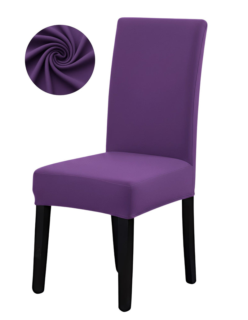 Anyseat Purple Chair Cover – Waterproof Elastic Slipcover with Anti‑Dirt Protection for Dining Room, Kitchen, Wedding, Hotel, Banquet & Restaurant