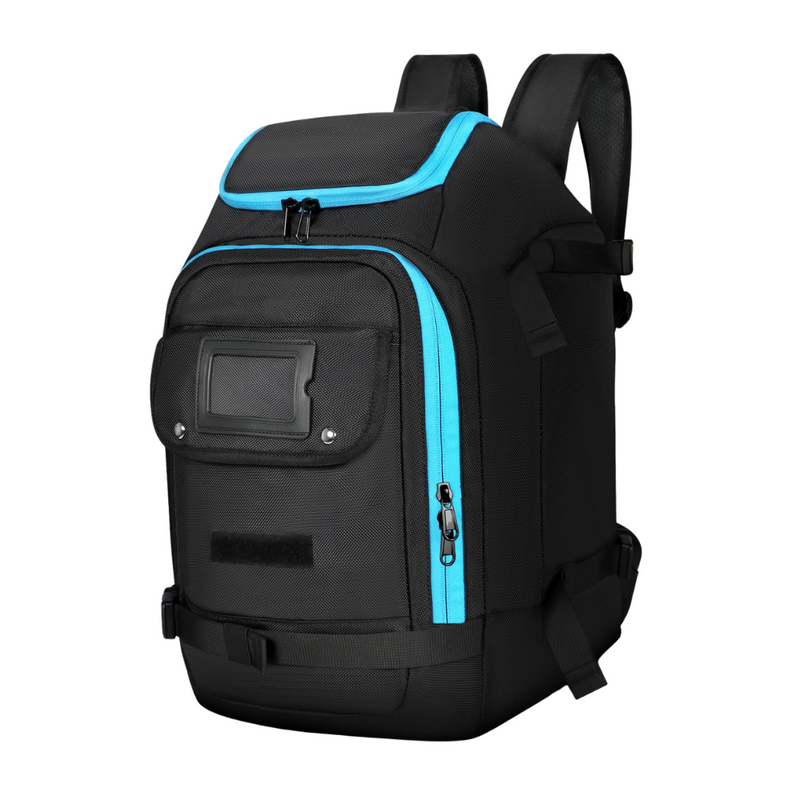 ANYPACK Ski Boot Bag Black Snowboard Travel Backpack With USB Charging Waterproof Anti Skid Bottom Extra Storage Padded Protection