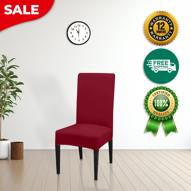 Anyseat Chair Cover Red with Anti-Dirt and Waterproof Elastic Material for Dining Room Kitchen Wedding Hotel Banquet Restaurant